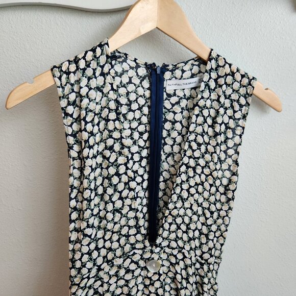 Faithfull the Brand Blohm midi dress - Azalea print US Size 2 - Picture 9 of 11